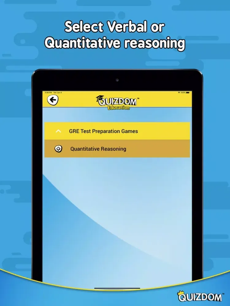 Quizdom Education - GRE prep iPad  Screenshots