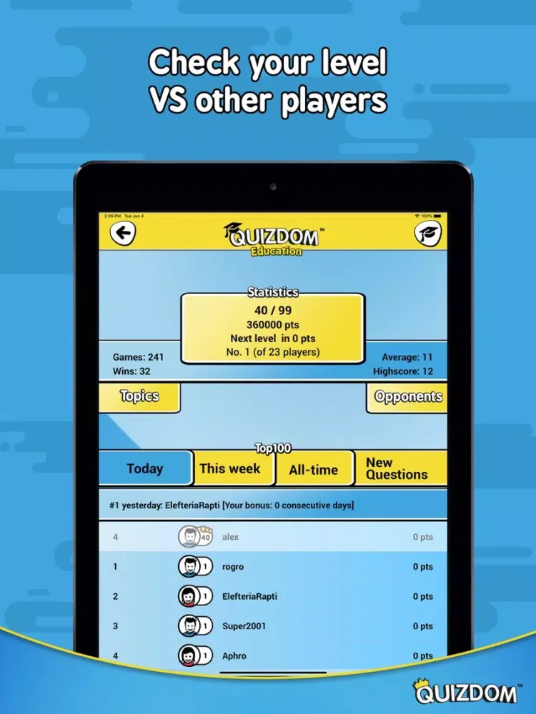 Quizdom Education - GRE prep iPad  Screenshots