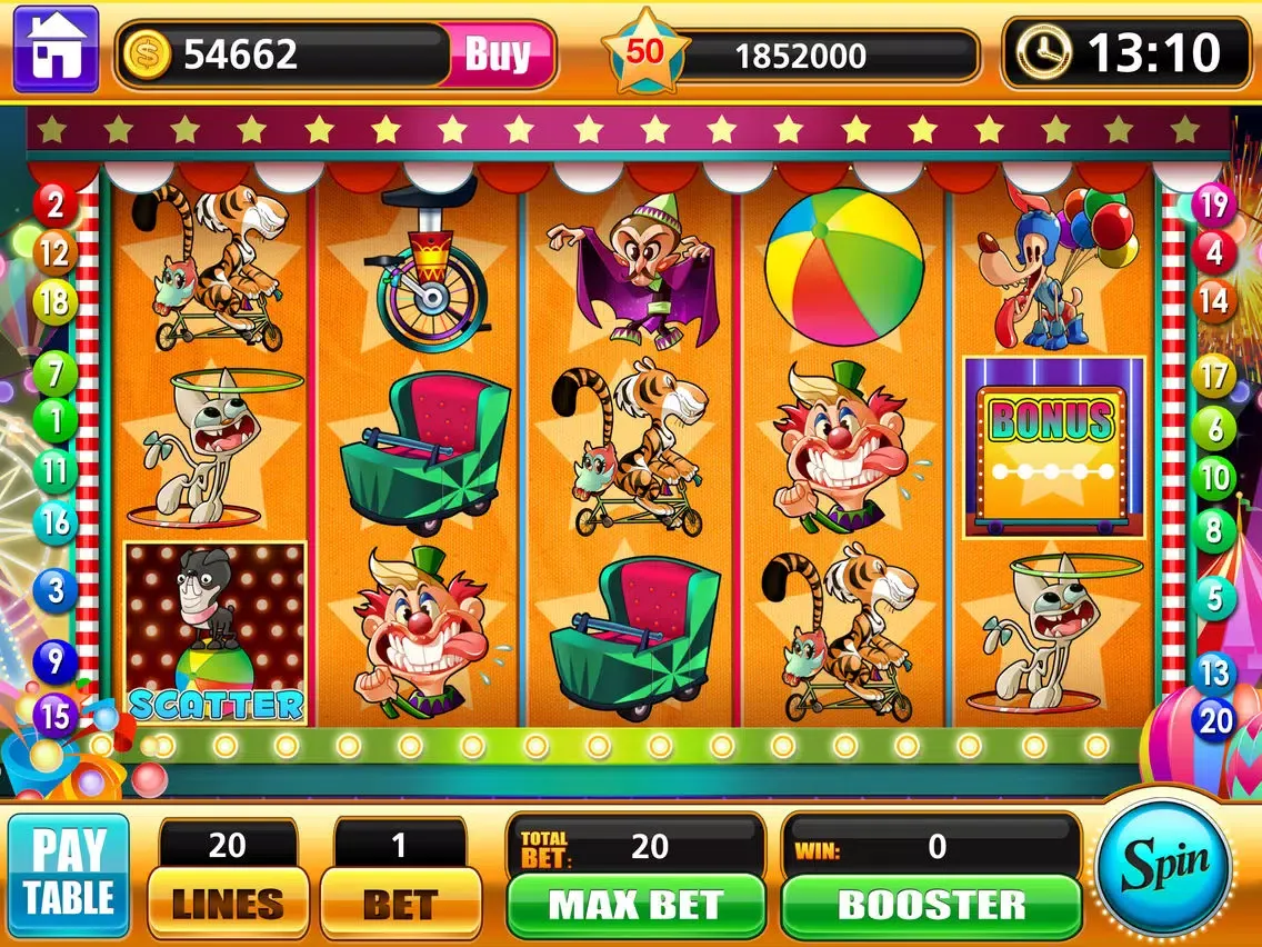 Slots Circus iPad  스크린샷