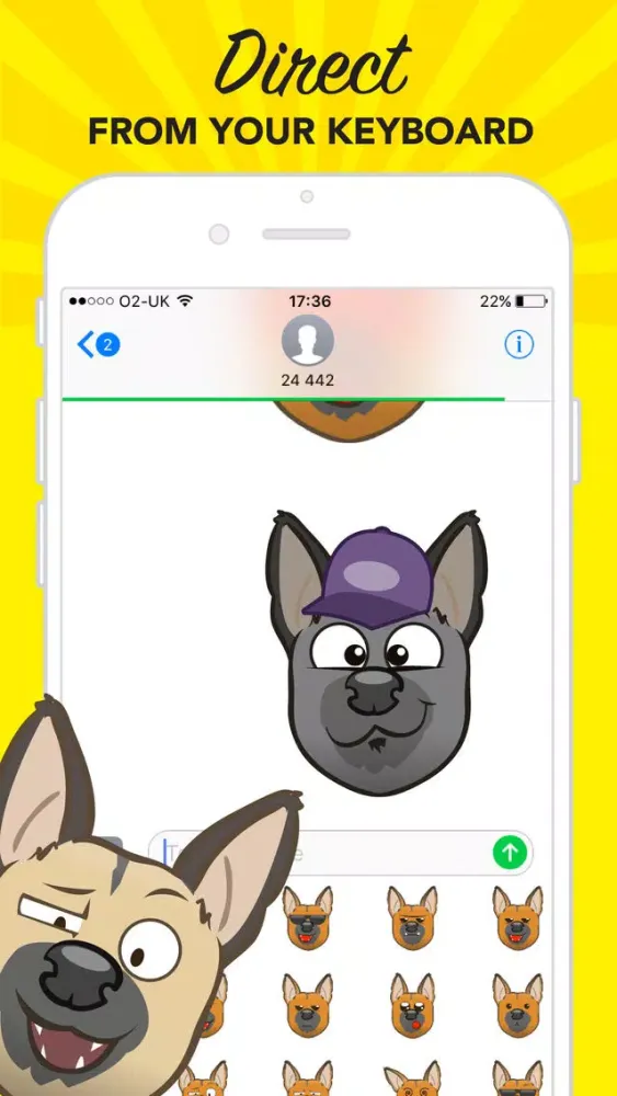 GerMoji - German Shepherd Emojis & Stickers!应用截图
