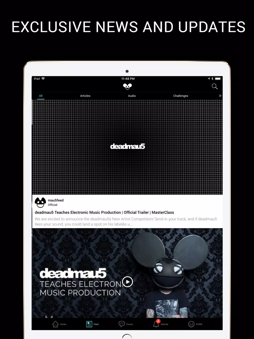Zrzuty ekranu deadmau5 Community iPad 