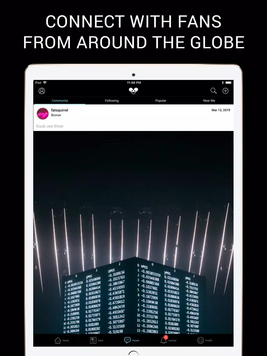 Zrzuty ekranu deadmau5 Community iPad 