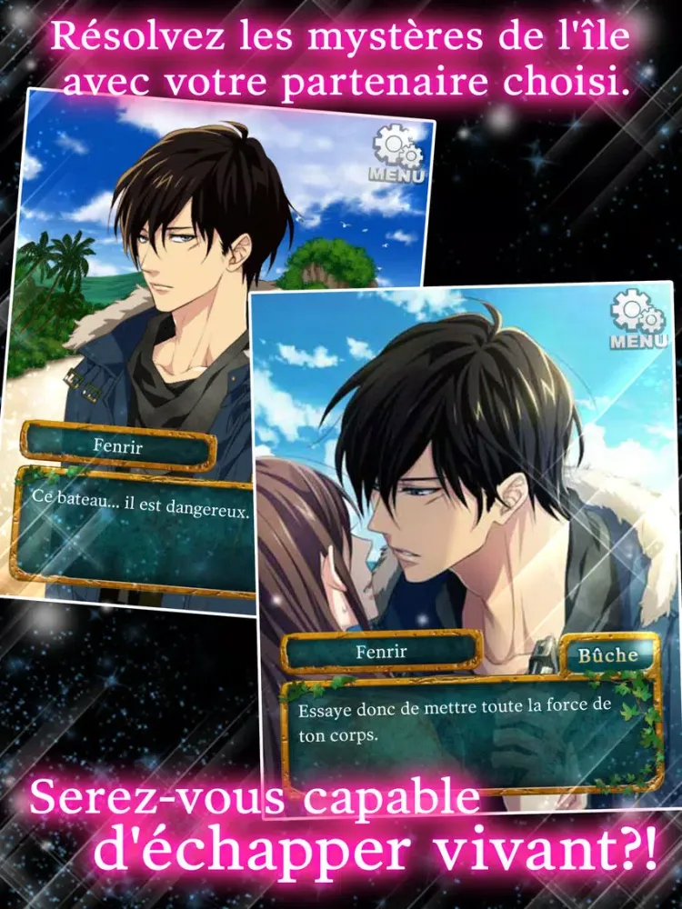 Mort ou Amour：otome game otaku iPad  Screenshots