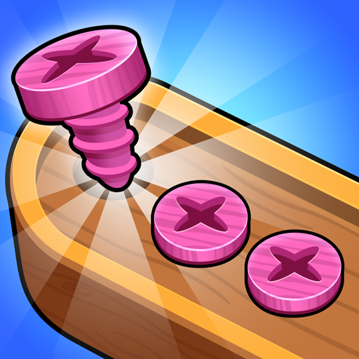 Wooden Screw Nuts Jam Puzzle