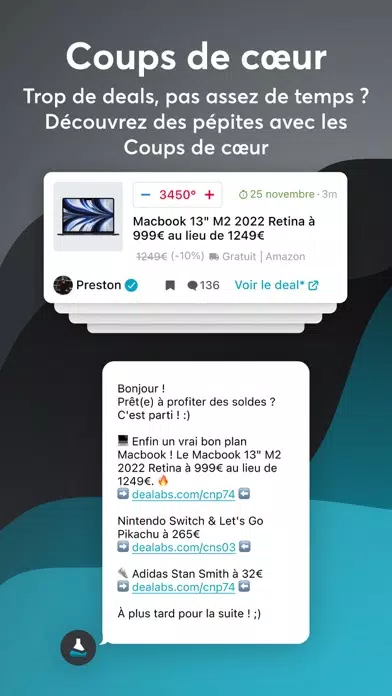Скриншоты Dealabs – bons plans & promos