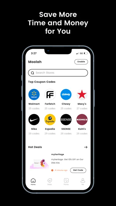 Moolah - Automatic Coupons स्क्रीनशॉट