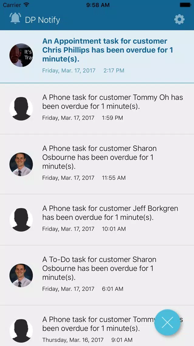 Capturas de pantalla de DP Notify