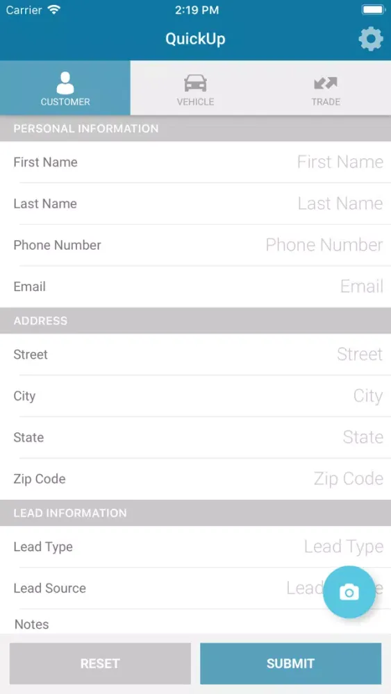 DealerPeak Quick Up Screenshots