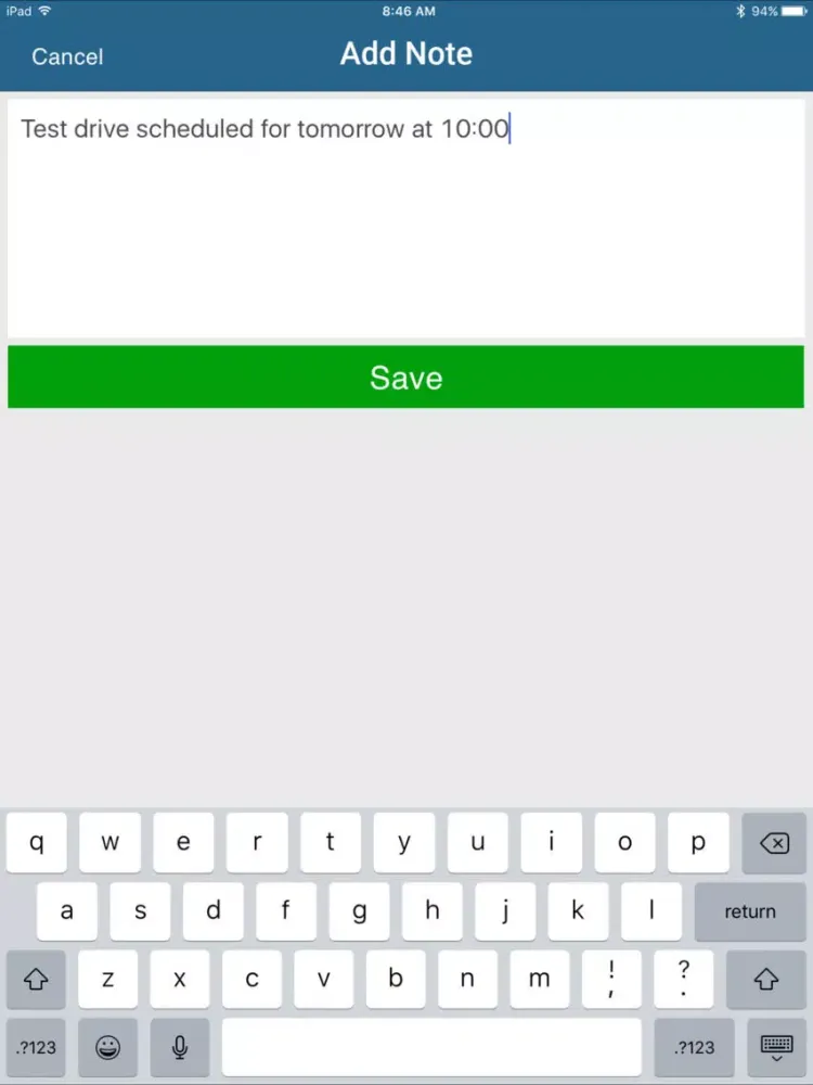 Screenshot di DealerSocket Sales iPad 