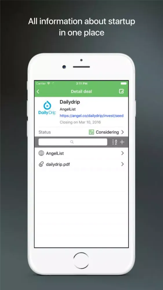 Dealflowy for angel investors - startup deal flow应用截图