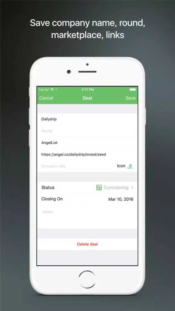 Dealflowy for angel investors - startup deal flow应用截图
