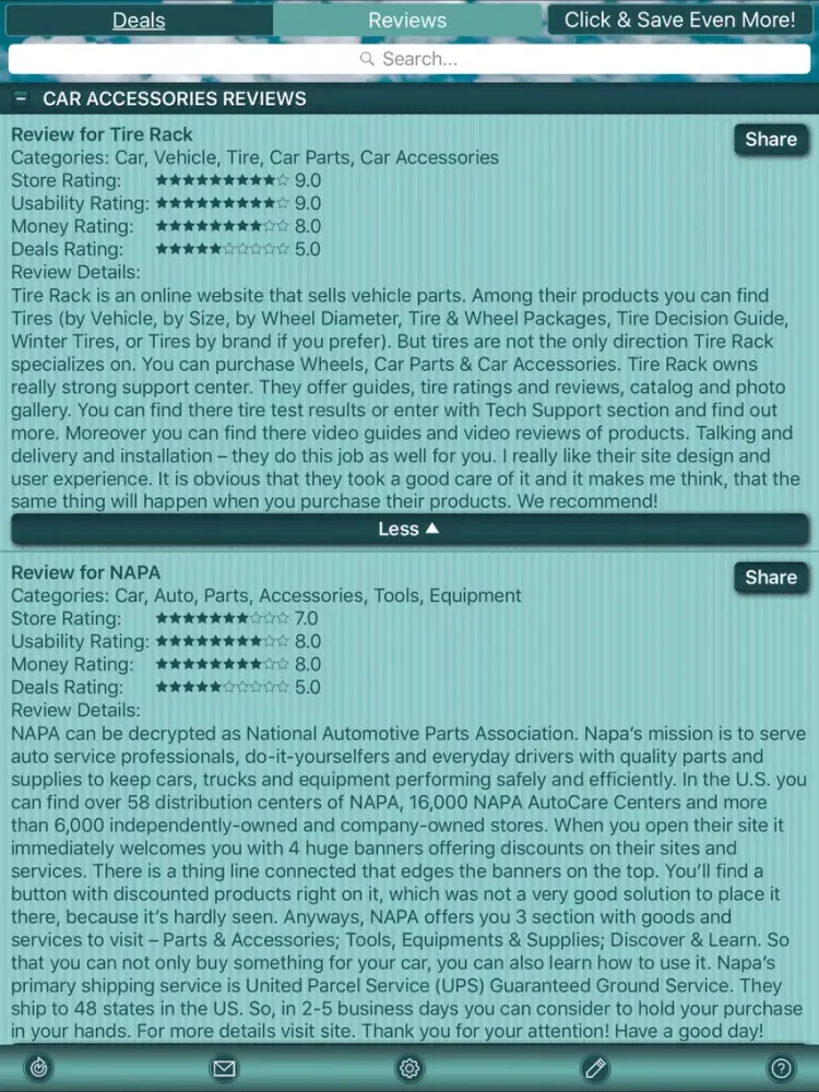 Auto Deals & Auto Store Reviews iPad  Screenshots