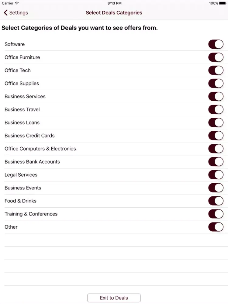 تصاویر Deal CEO - Business Deals & Business Store Reviews iPad 