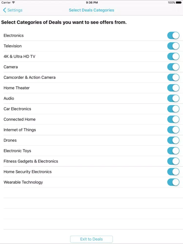 Captures d'écran de Electronic Deals, TV Deals, Camera Deals and Electronics, TV, Camera Store Reviews iPad 
