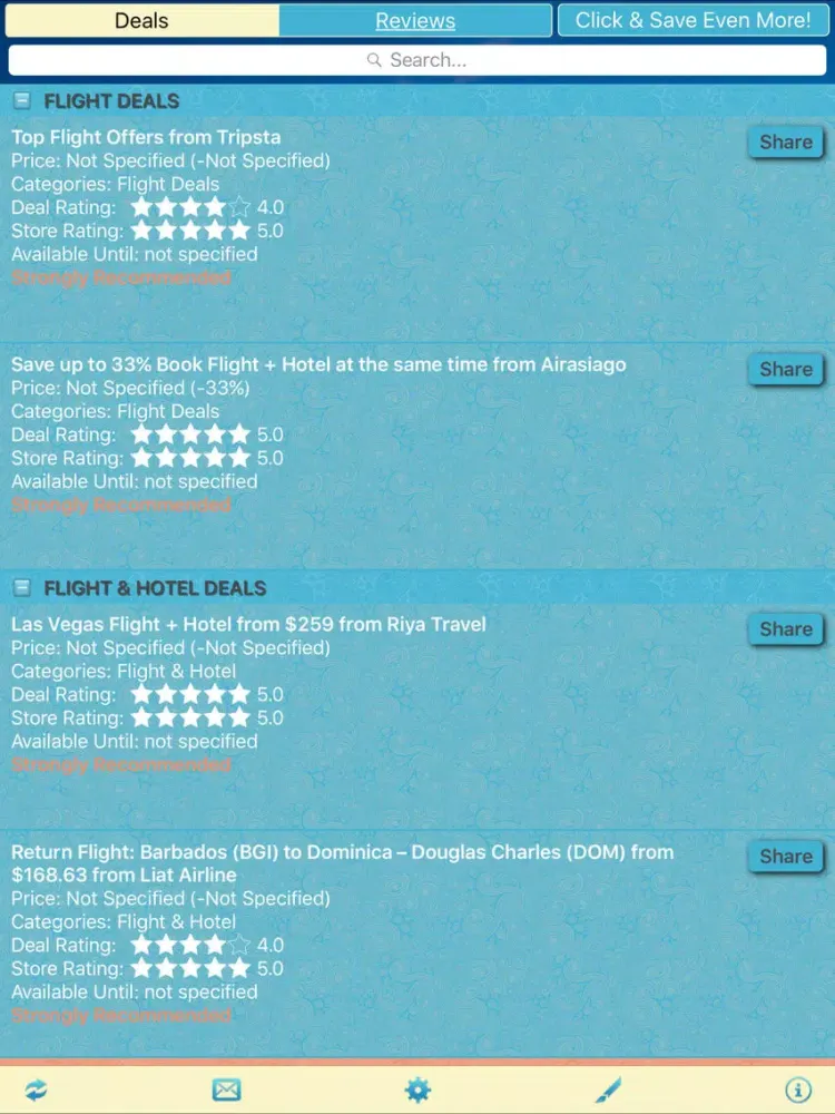 Capturas de pantalla de Flight Deals & Flight Store Reviews iPad 