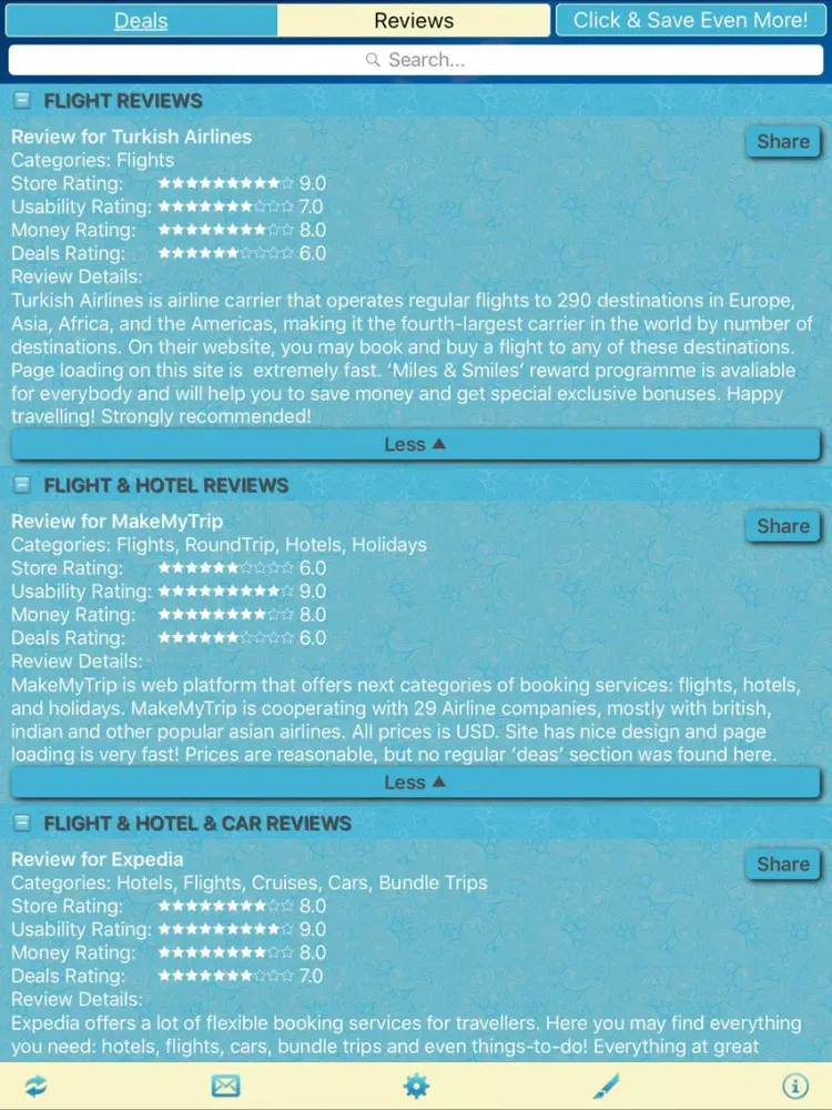 Capturas de pantalla de Flight Deals & Flight Store Reviews iPad 