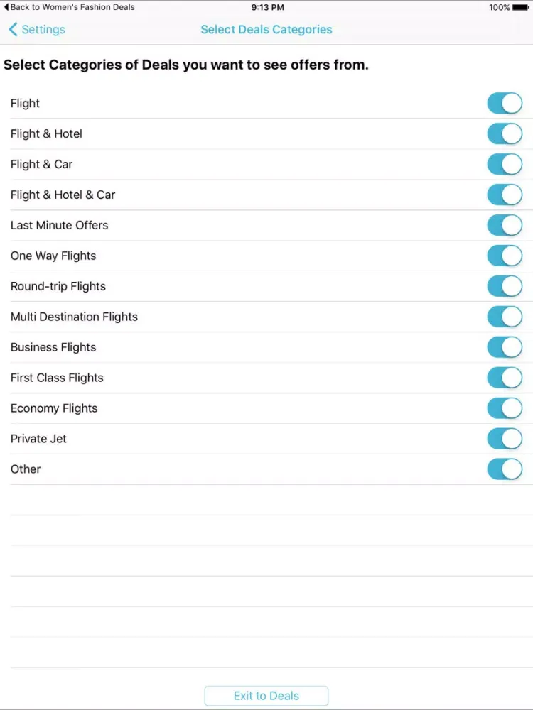 Capturas de pantalla de Flight Deals & Flight Store Reviews iPad 