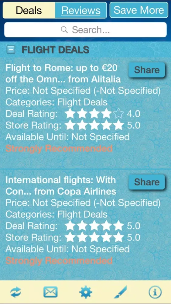 Capturas de pantalla de Flight Deals & Flight Store Reviews