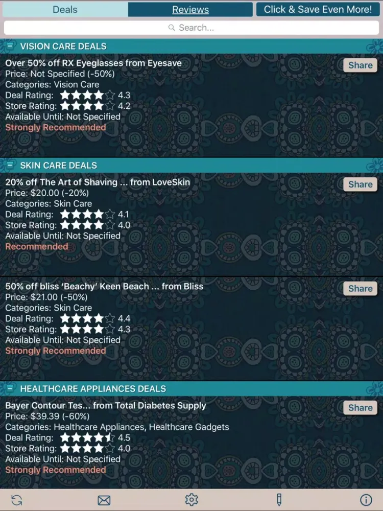 Captures d'écran de Healthcare Deals & Healthcare Store Reviews iPad 