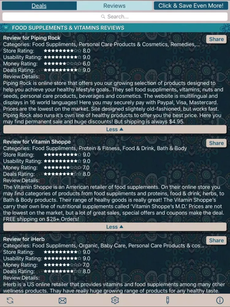 Captures d'écran de Healthcare Deals & Healthcare Store Reviews iPad 
