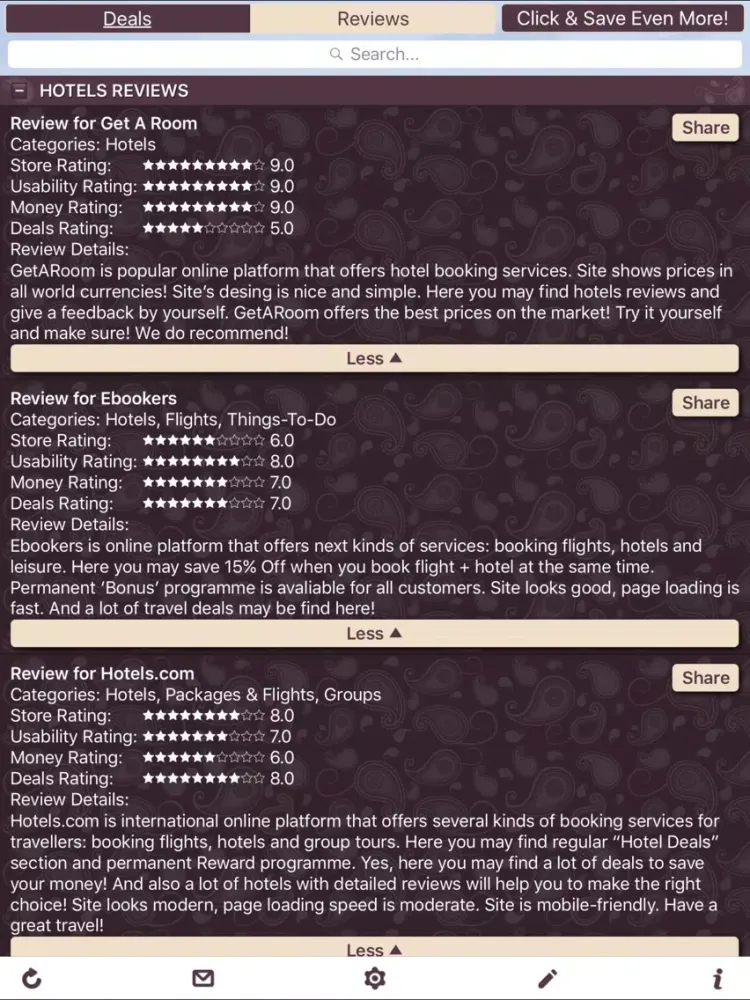 Hotel Deals & Hotel Store Reviews iPad  Ekran Görüntüleri