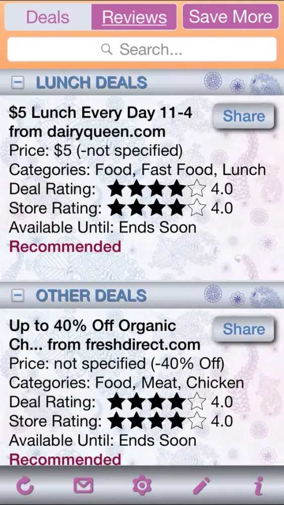 Скриншоты Restaurant Deals & Restaurant Store Reviews