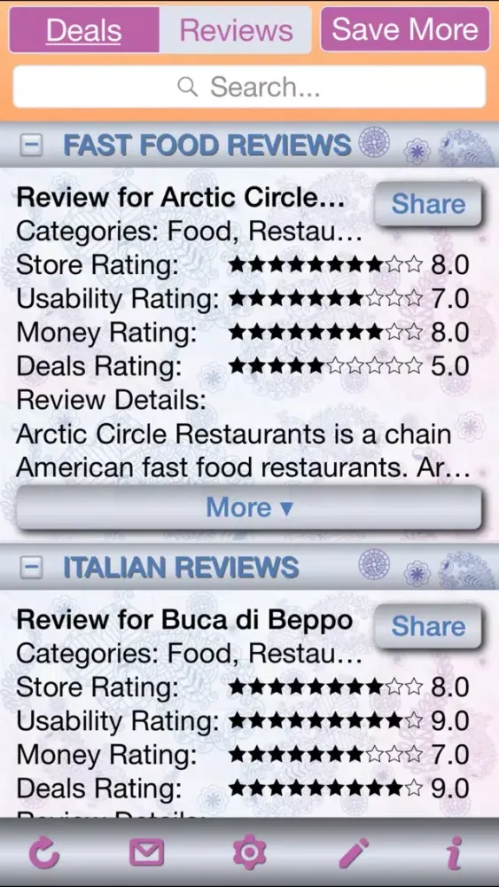 Скриншоты Restaurant Deals & Restaurant Store Reviews