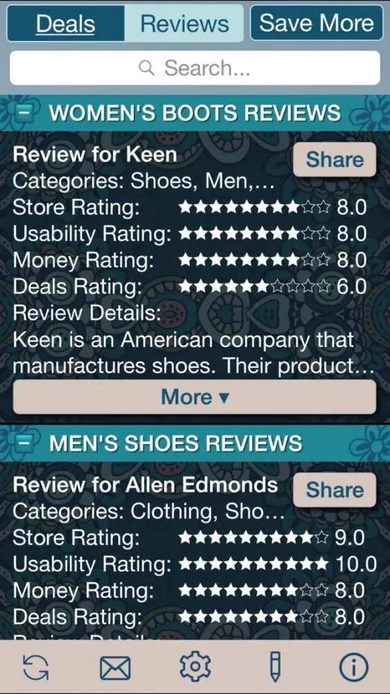 Shoe Deals & Shoe Store Reviews Screenshots