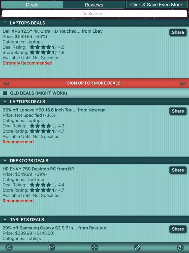 Tech Deals & Tech Store Reviews iPad  Screenshots