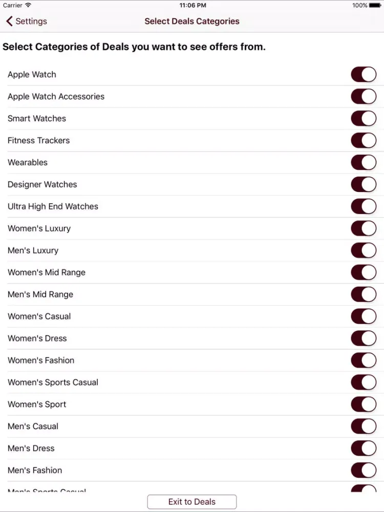 Watch & Smartwatch Deals iPad 應用截圖