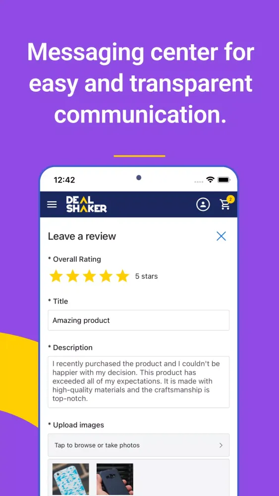 Screenshot di Dealshaker