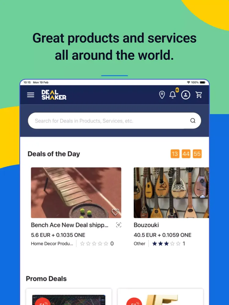Screenshot di Dealshaker