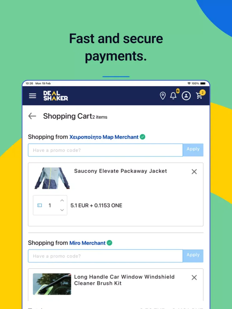 Screenshot di Dealshaker