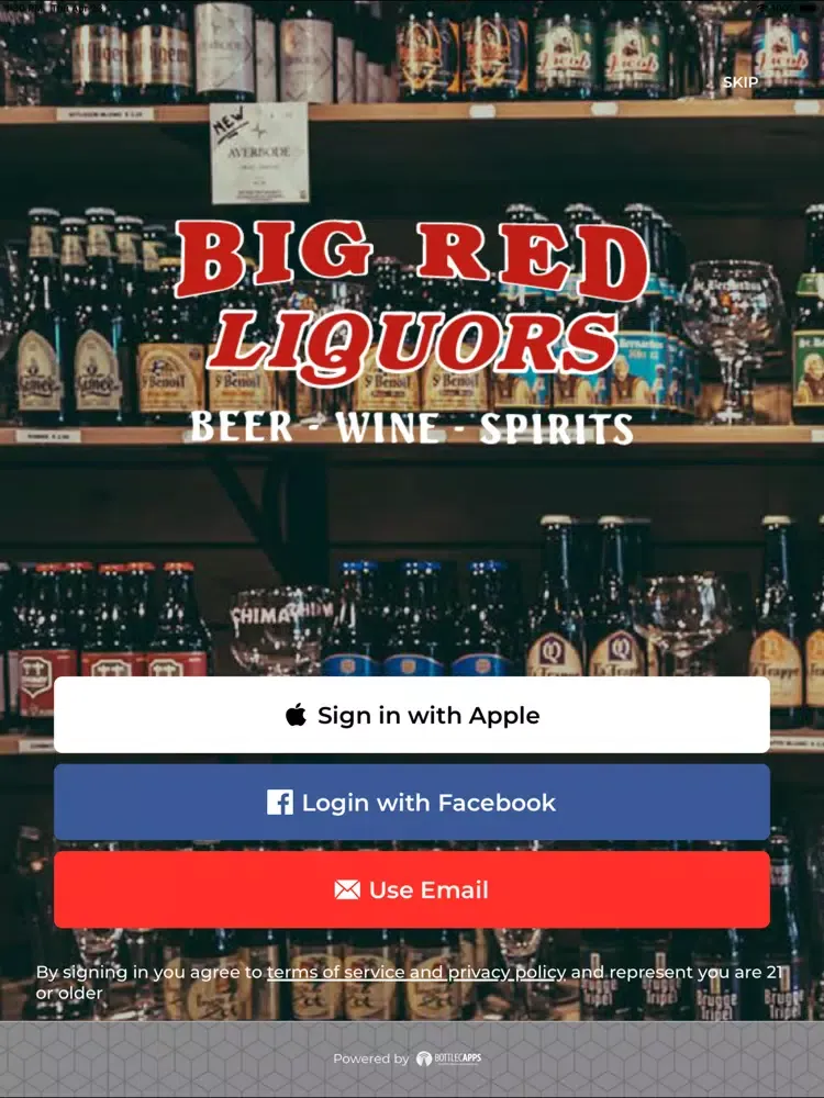Capturas de pantalla de Big Red Liquor iPad 