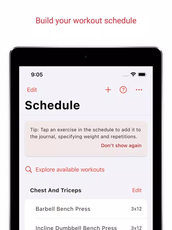 Скриншоты Gym Journal - Workout Log iPad 