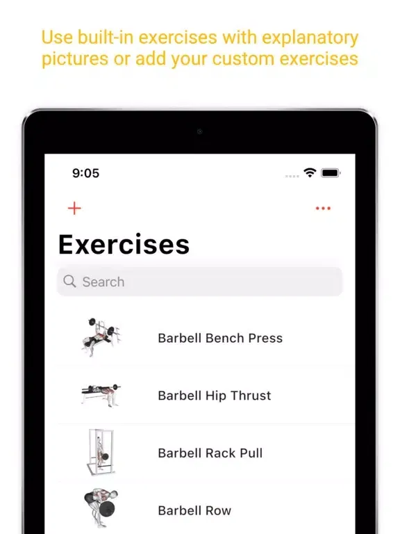 Gym Journal - Workout Log iPad 應用截圖