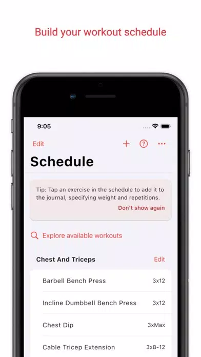 Скриншоты Gym Journal - Workout Log