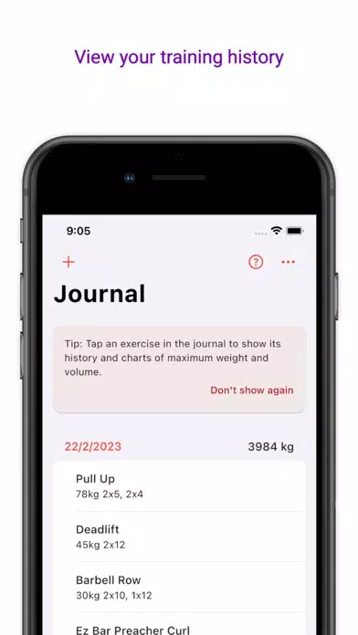 Скриншоты Gym Journal - Workout Log