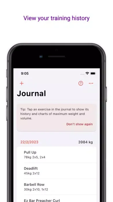 Gym Journal - Workout Log應用截圖