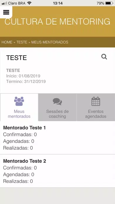 Cultura de Mentoring Screenshots