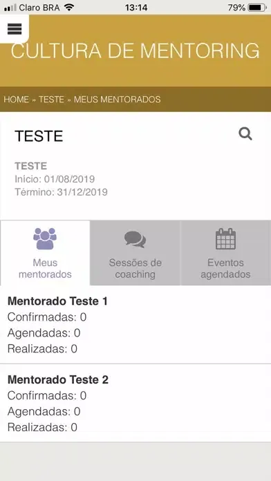 Cultura de Mentoring Ekran Görüntüleri