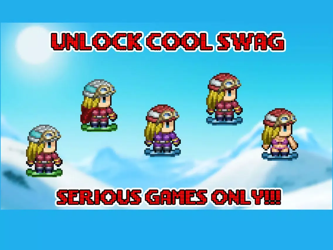 ภาพหน้าจอของ Snowboardy Jackie - Jumpy Adventure iPad 