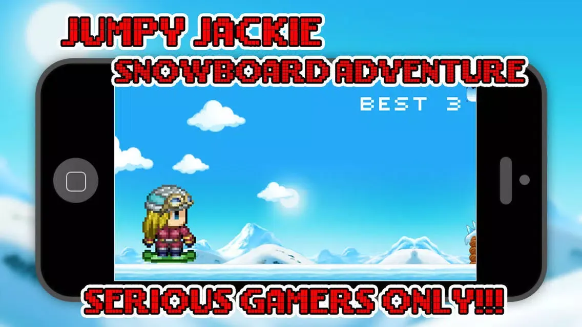 ภาพหน้าจอของ Snowboardy Jackie - Jumpy Adventure
