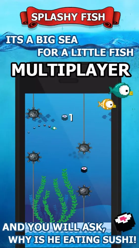 Capturas de pantalla de Splashy Fish Multiplayer - flappy team adventure