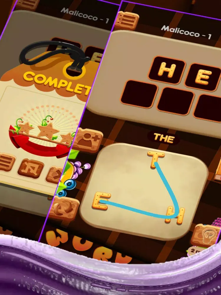 Capturas de tela do WW Word iPad 