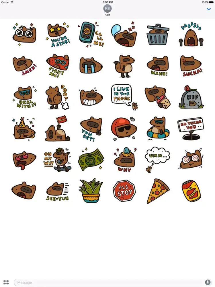 Ảnh chụp màn hình của Luchie Stickerpack iPad 