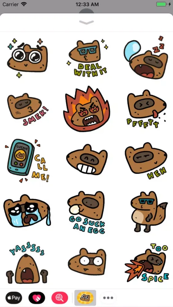 Ảnh chụp màn hình của Luchie Stickerpack