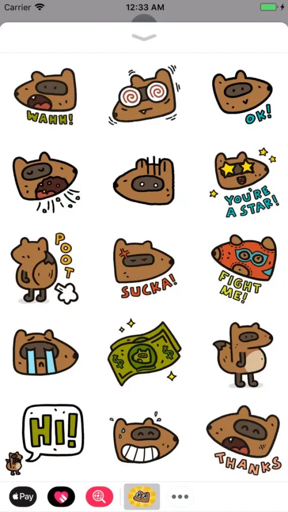 Ảnh chụp màn hình của Luchie Stickerpack