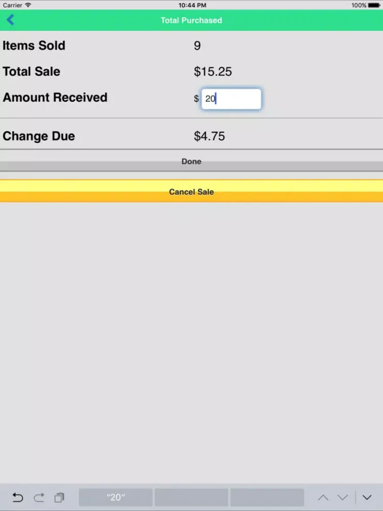 DGS Checkout App iPad  سکرین شاٹس