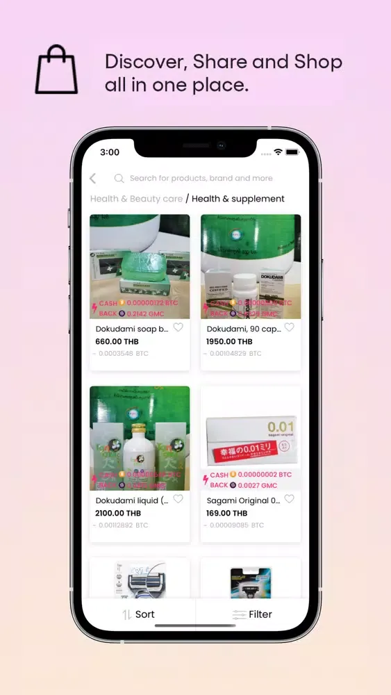 Tangkapan skrin GokuMarket Decentralized Ecom